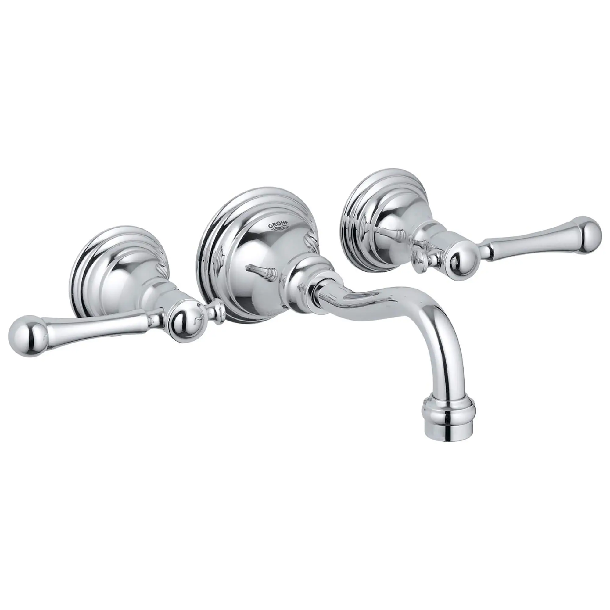 2-Handle Wall Mount Faucet 1.5 GPM